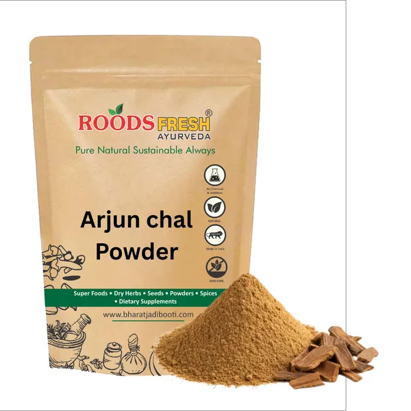 Roods_Fresh_Organic_Arjuna_Powder_-_Cardiac_Health_|_Arjuna_Bark_Powder_|_Arjuna_Chaal_Powder_(500_Gram)