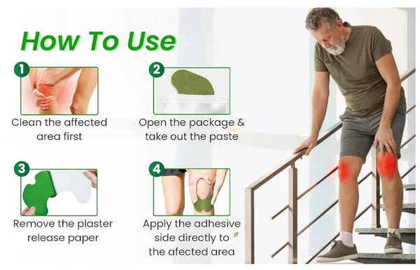 Green_Non-Woven_Fabric,_Moxibustion_Stickers,_Release_Paper_Premium_Organic_Natural_Orthopedic_For_Knee_And_All_Joints_Pain_Relief