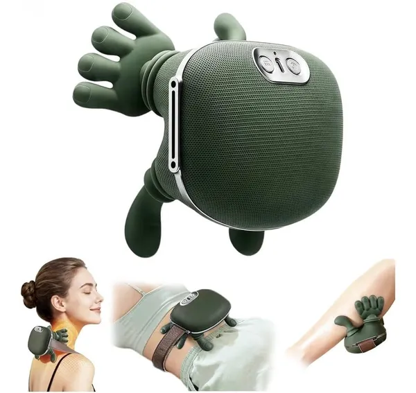 Green_Silicone_Premium_Full_Body_Massager_For_Bionic_Heated_Massager,_Wireless_Portable_Shiatsu_Neck_And_Back_Massager,_Electric_Deep_Tissue_4D_Kneading_Massage,_Simulated_Human_Hand_Design_For_Pain_Relief_And_Muscle__Relax