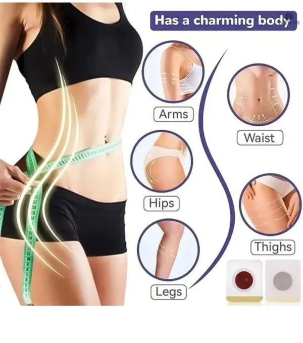 MIBEY_Weight_loss_Natural_Magnetic_60_Slim_Patches_for_Belly_Fat_Reduction,_Metabolism_Support_Made_With_Carefully_Selected_Herbal_Ingredients_and_Magnetic_