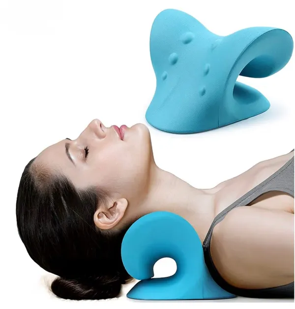Blue_Memory_Foam_Premium_Neck_Stretcher_For_Neck_Pain_Relief,_Orthopedic_Cervical_Support,_And_Shoulder_Stiffness_(Neck_And_Shoulder_Relaxer)__