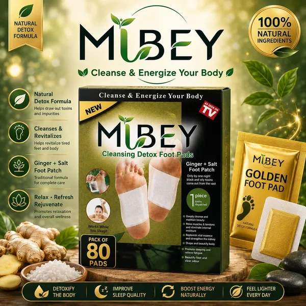 MIBEY_Premium_Harbal_Detox_Foot_Pads_[80-Pack]_|_Natural_Foot_Patches_with_Wormwood_&_Ginger_for_Better_Sleep,_Deep_Relaxation,_&_Stress_Relief_|_Overnight_Cleansing_Detox_Foot_Cares_Patches_for_Men_&_Women