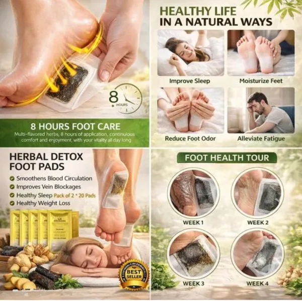 MIBEY_Premium_Harbal_Detox_Foot_Pads_[80-Pack]_|_Natural_Foot_Patches_with_Wormwood_&_Ginger_for_Better_Sleep,_Deep_Relaxation,_&_Stress_Relief_|_Overnight_Cleansing_Detox_Foot_Cares_Patches_for_Men_&_Women