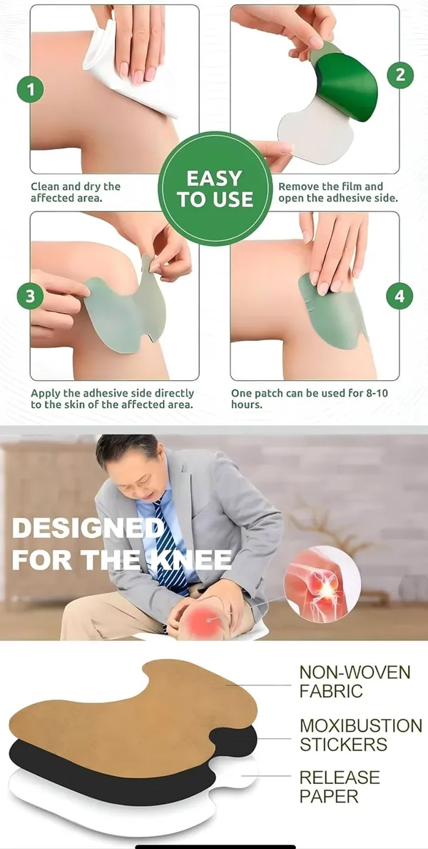 Mibey_Herbal_Knee_Pain_Relief_Patches_Arthritis_Inflammation_Patch_Sticker_|_Instant_Relief_from_Knee_Pain_|_Joint_Knee_Pain_Relief_Products_Natural_Wormwood_Extract_Patch_for_Knee_(100_Pieces)
