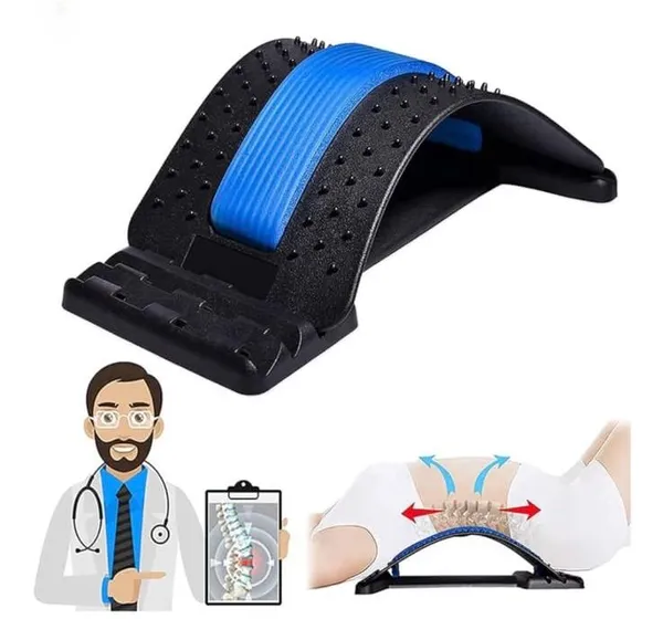 Black_Pvc_Plastic_Premium_Back_Stretcher_Support_For_Back_Stretcher,_Circulation,Lumbar,Spine