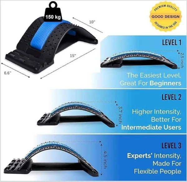 Black_Pvc_Plastic_Premium_Back_Stretcher_Support_For_Back_Stretcher,_Circulation,Lumbar,Spine