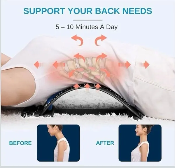 Black_Pvc_Plastic_Premium_Back_Stretcher_Support_For_Back_Stretcher,_Circulation,Lumbar,Spine