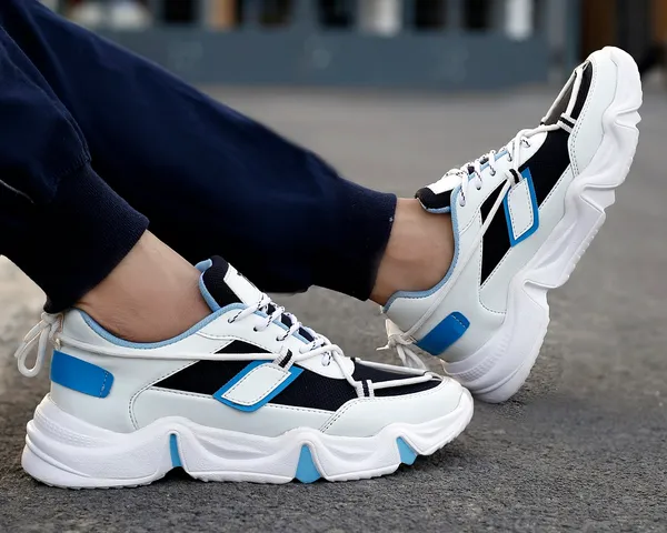 White_Mesh_Chunky_Sneakers_for_Adults