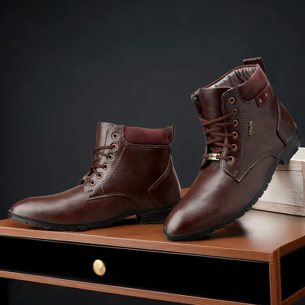 Brown_Textured_Lace-Up_Ankle_Boots_for_Men