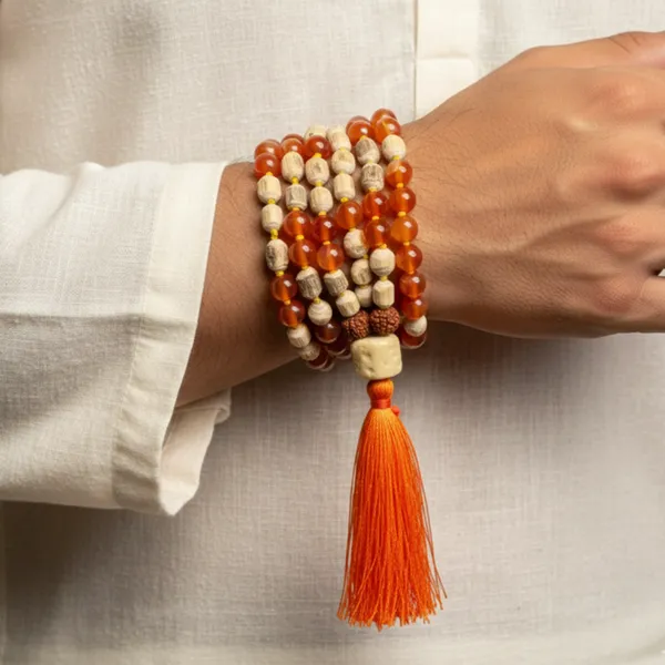 Tulsi_and_Carnelian_54_Beads_(HandKnotted)_Japa_Mala__Devotion,_Strength_And_transformation