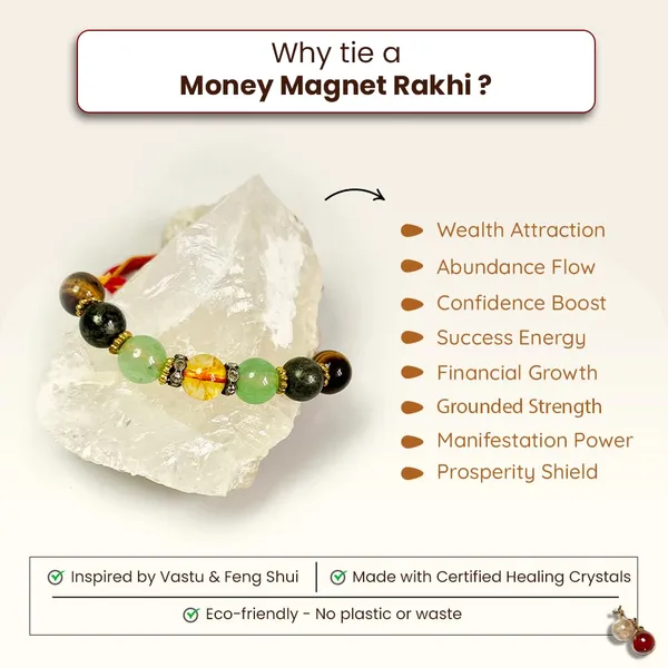 Money_Magnet_Rakhi__Citrine,_Tiger_Eye,_Green_Aventurine_And_Pyrite