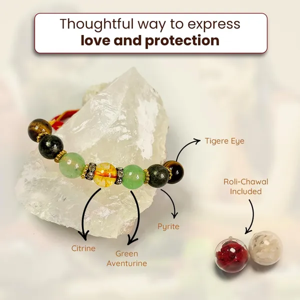 Money_Magnet_Rakhi__Citrine,_Tiger_Eye,_Green_Aventurine_And_Pyrite