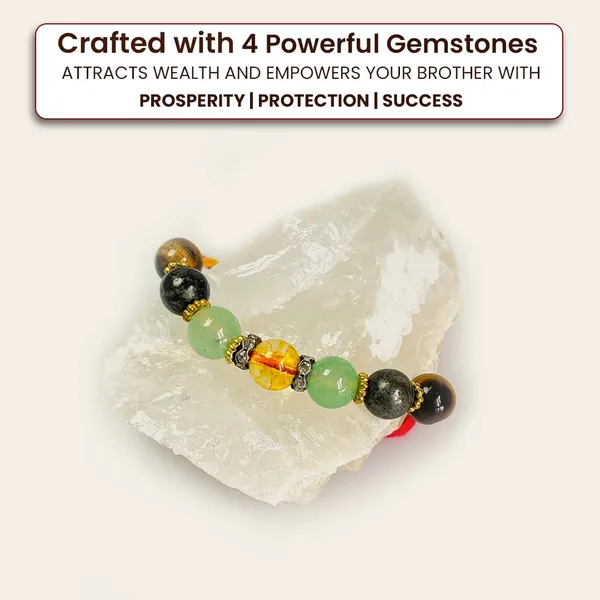Money_Magnet_Rakhi__Citrine,_Tiger_Eye,_Green_Aventurine_And_Pyrite