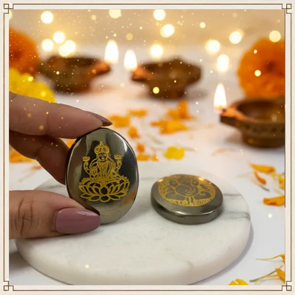Pyrite_Lakshmiji_And_Ganeshji_Coin_Set
