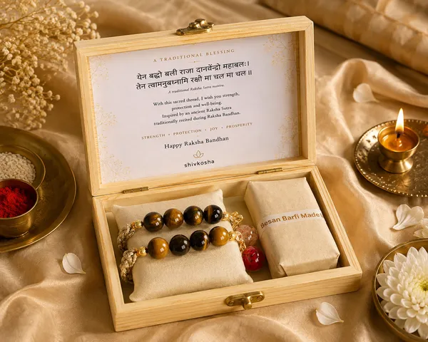 Bold_Tiger_Eye_Gemstone_Bracelet_Rakhi__Gift_Set_(Pack_of_2)_|_Strength_And_Protection_
