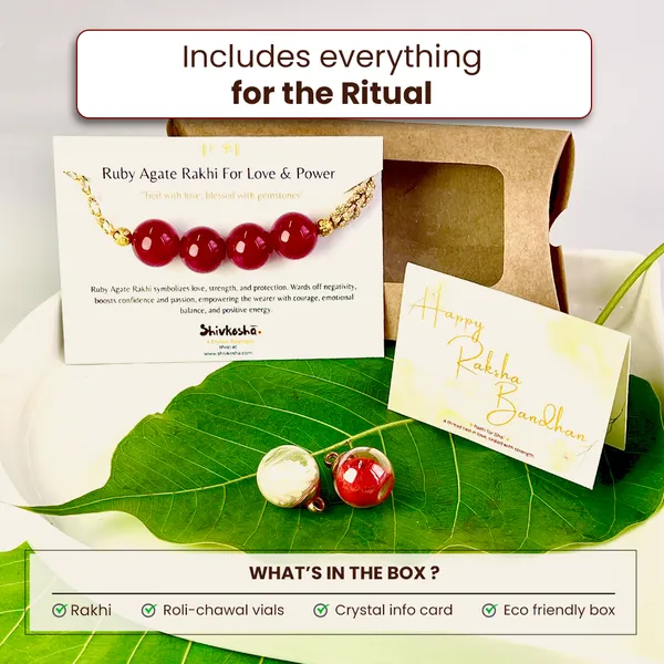 Ruby_Agate_Bracelet_Rakhi_12mm_Beads_for_Love_And_Strength