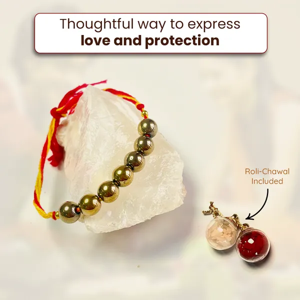 Golden_Pyrite_Crystal_Rakhi__Protection,_Abundance_And_Strength_for_Brothers
