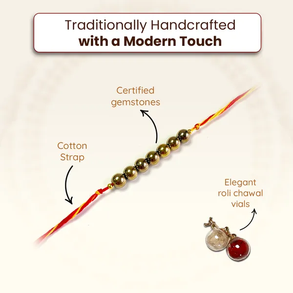 Golden_Pyrite_Crystal_Rakhi__Protection,_Abundance_And_Strength_for_Brothers