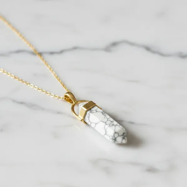 White_Howlite_Crystal_Pendant__Energy_And_Protection_Necklace