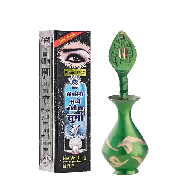 Bhimseni_Sachhe_Moti_ka_surma_3g._With_Brass_Green_Surmedani