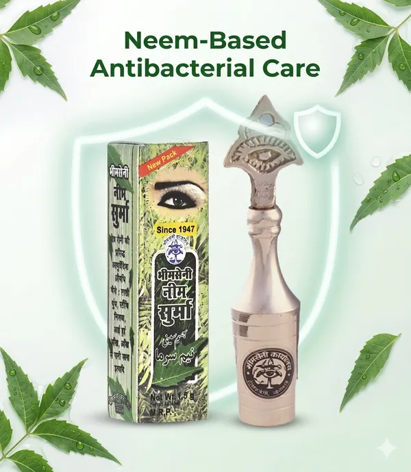 Bhimseni_Neem_surma3g._With_Brass_eye_symbol_Surmedani_For_kohl/Kajal