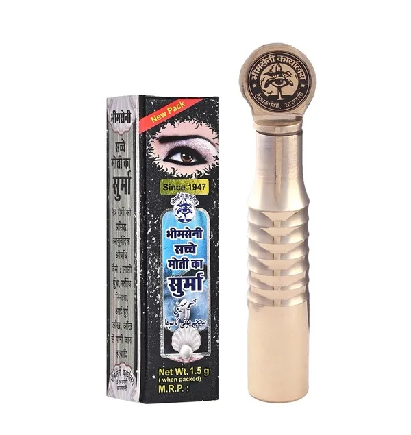 Bhimseni_Royal_Surmedani_with_Sachhe_Moti_Surma,_3g,_Brass_Metal_Air-Tight_Container,_Traditional_Eye_Care_Powder
