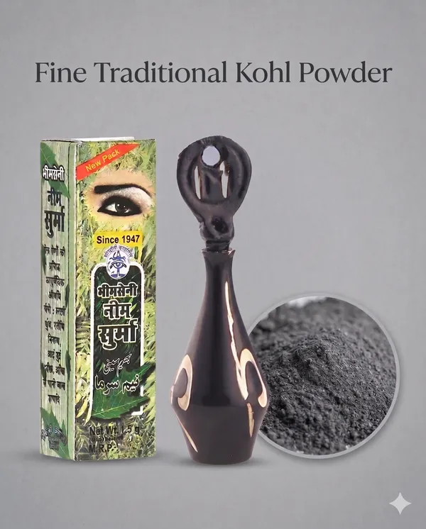 Bhimseni__Neem_Surma,_3g_Traditional_Eye_Kohl_Powder,_Black_Brass_Decorative_Surmedani