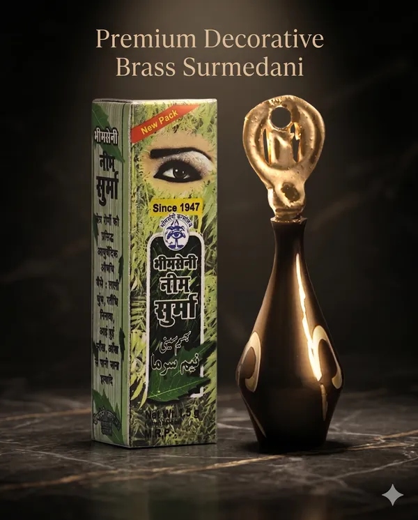 Bhimseni__Neem_Surma,_3g_Traditional_Eye_Kohl_Powder,_Black_Brass_Decorative_Surmedani