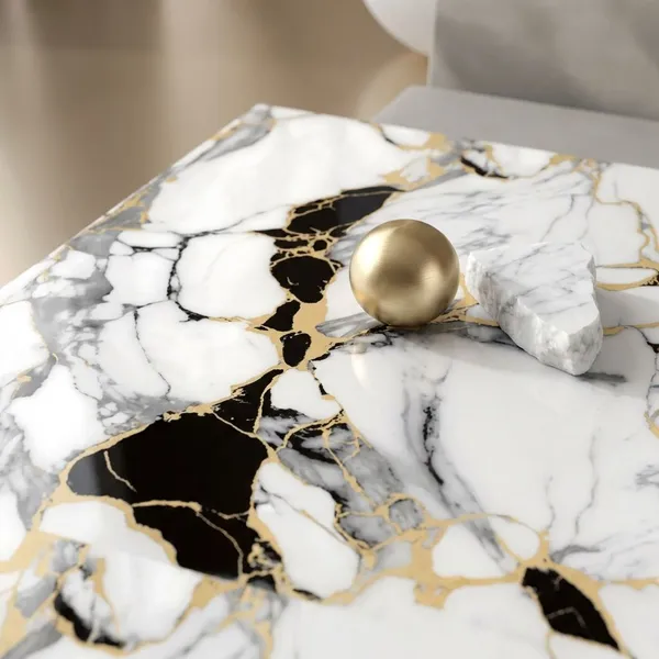 White_And_Black_Ceramic_And_Metallic_Foil_Wall_Tile_For_Wall_Decoration
