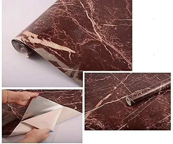 Brown_Pvc_Vinyl_Contact_Paper_For_Surface_Covering_With_Marble_Finish