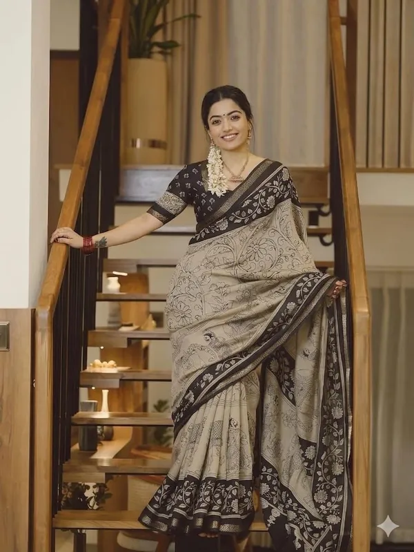 Pretty_Kanya_Soft_Cotton_Silk_Bandhej_Saree_with_Traditional_Zari_Border