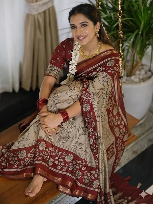 Pretty_Kanya_Soft_Cotton_Silk_Bandhej_Saree_with_Traditional_Zari_Border