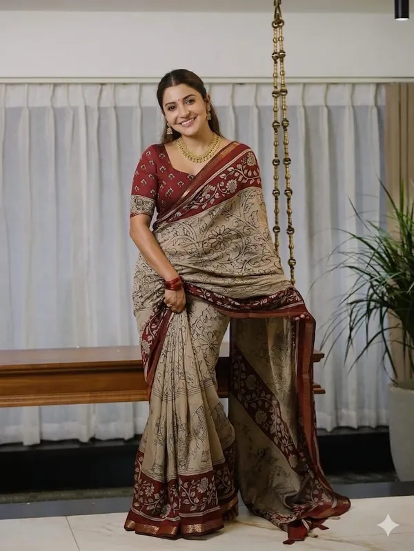 Pretty_Kanya_Soft_Cotton_Silk_Bandhej_Saree_with_Traditional_Zari_Border