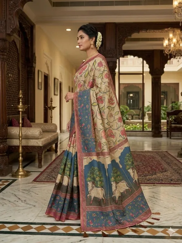 Royal_Blue_Heritage_Digital_Print_Saree_with_Rich_Pallu_&_Designer_Lace_Border