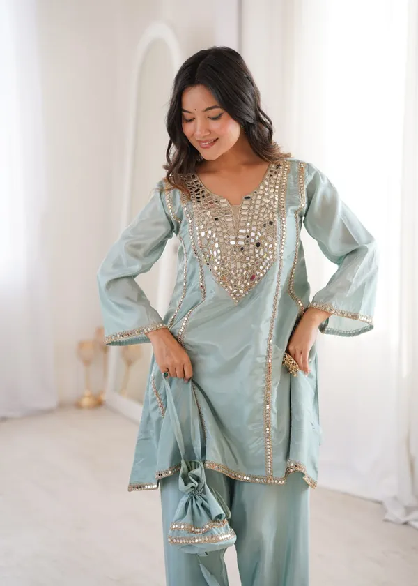 Premium_Ready-to-Wear_Kurti_Pant_with_Batwa_(_Blue_)