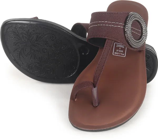 Brown_Pu_Casual_Flat_Slipper_For_Women