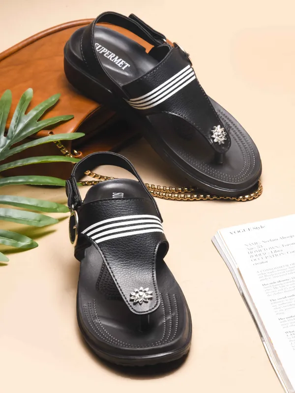 Black_Eva_Casual_Sandals_For_Women