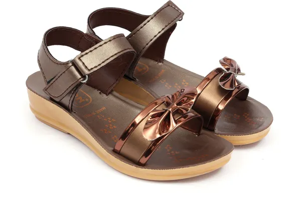 Brown_Pu_Casual_Sandals_For_Kids