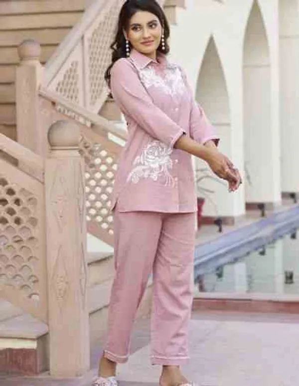Pink_Cotton_Co-Ord_Set_For_Women