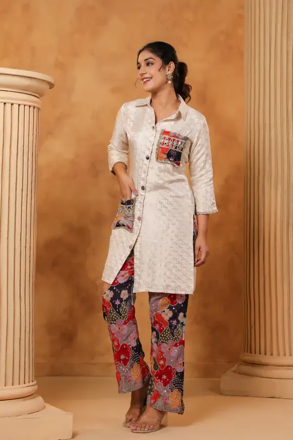 White_Silk_Co-Ord_Set_For_Women