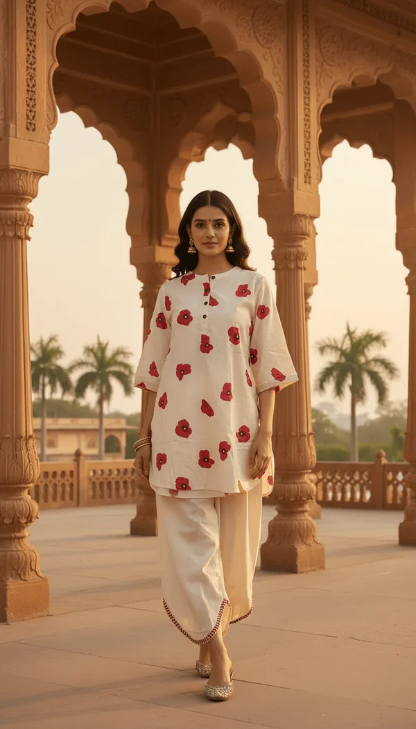 White_Cotton_Co-Ord_Set_For_Women