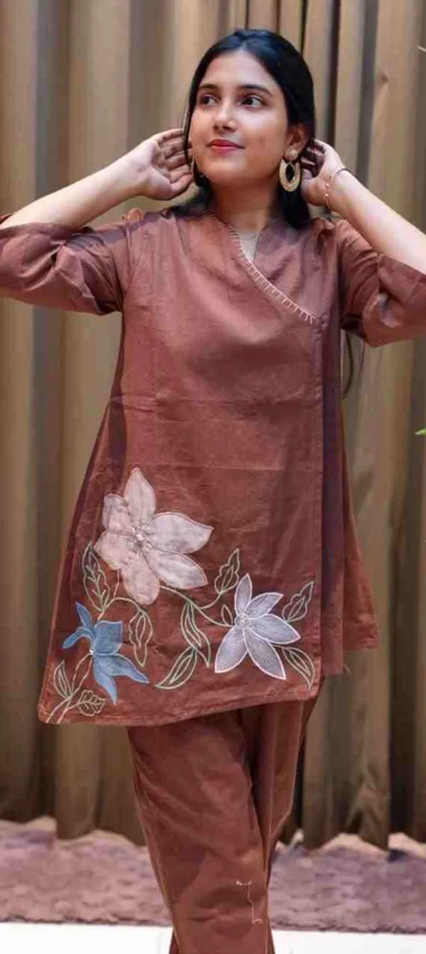 Brown_Cotton_Co-Ord_Set_For_Women