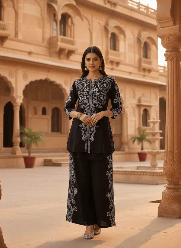 Black_Imported_fabric_Co-Ord_Set_For_Women