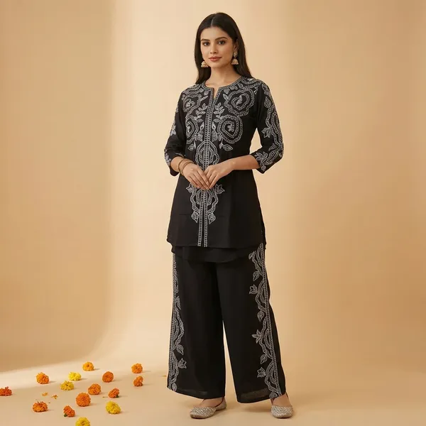Black_Imported_fabric_Co-Ord_Set_For_Women
