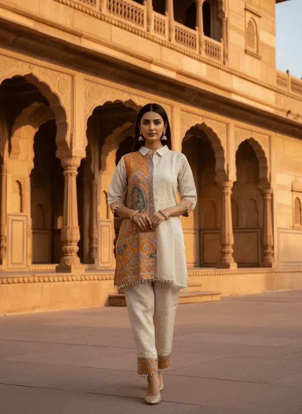 White_Cotton_Co-Ord_Set_For_Women