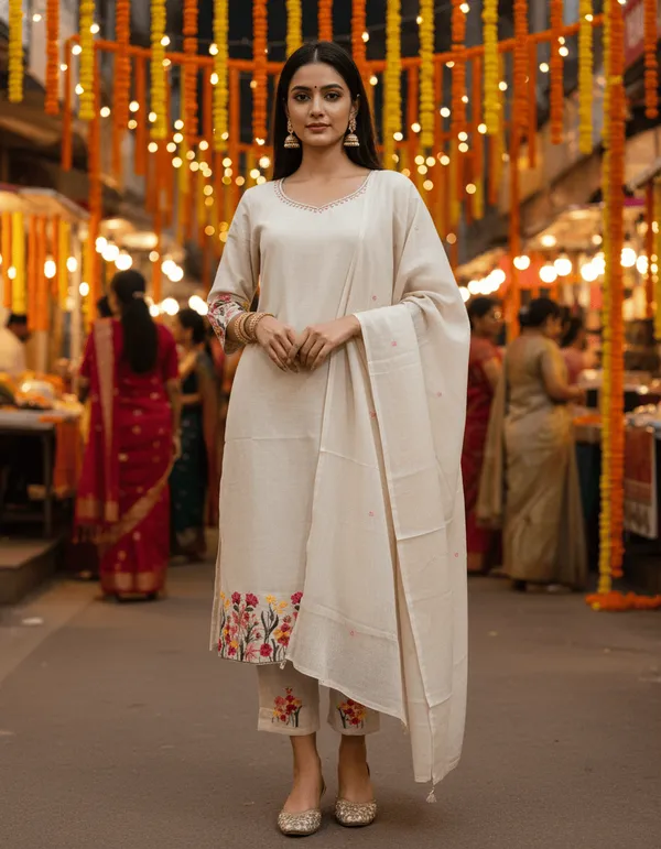 White_Cotton_Kurta_Set_For_Women