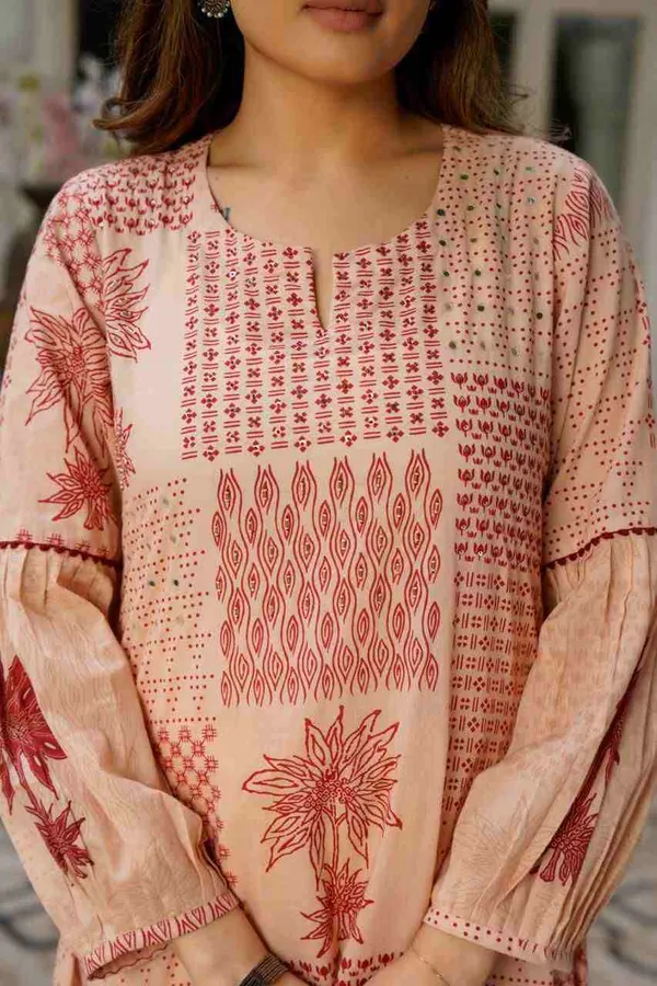 Pink_Cotton_Kurta_Pant_For_Women