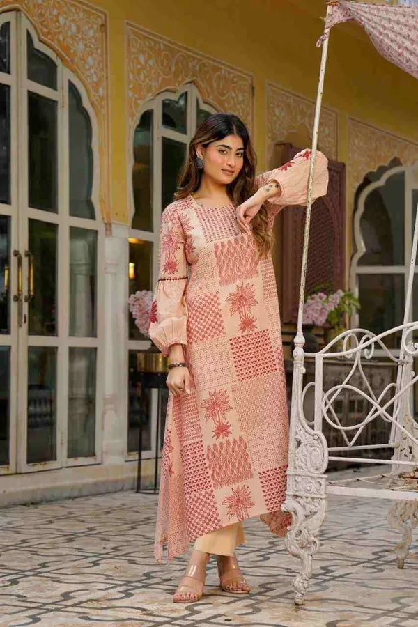 Pink_Cotton_Kurta_Pant_For_Women