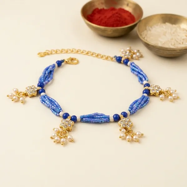 Premium_Handmade_Bhai_Bhabhi_Couple_Rakhi_Set_Blue_Beaded_Designer_Rakhi_with_Crystal_Flower_Charms_Pearl_Drops_for_Raksha_Bandhan_Gift
