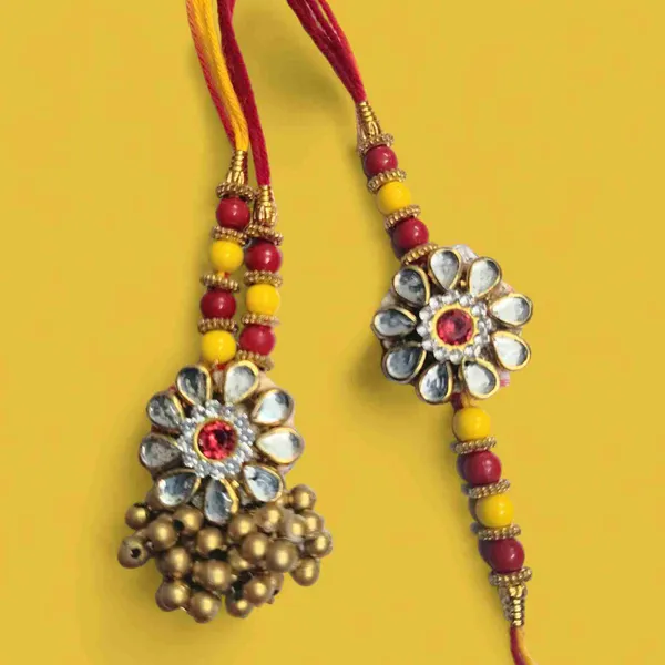 Economical_small_size__kundan_couple_Rakhi